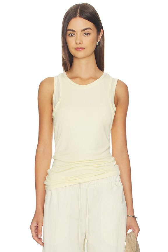 view 1 of 4 Finch Tank Top in Lemon Drop