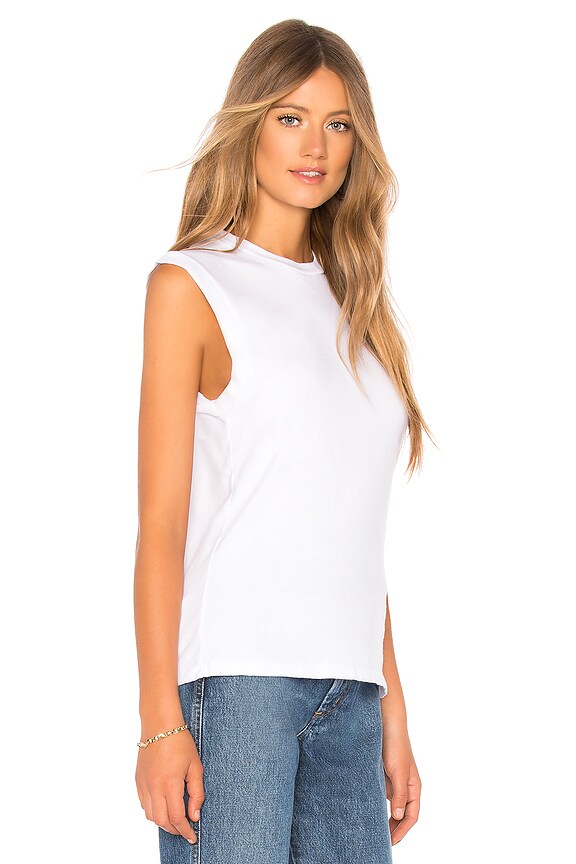 view 2 of 4 Muscle Tee in White