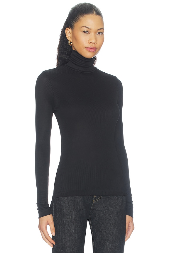 view 2 of 4 Caryle Turtleneck Top in Black