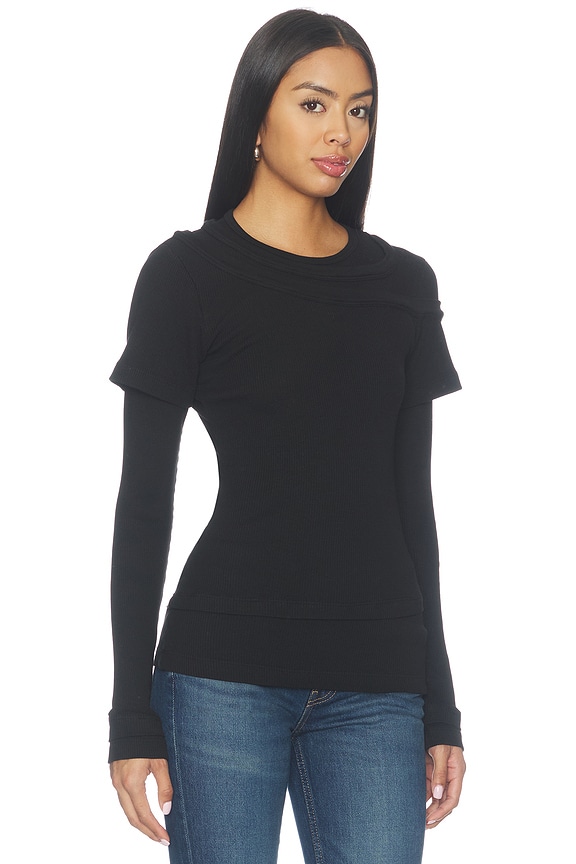 view 2 of 4 Harlon Top in Black