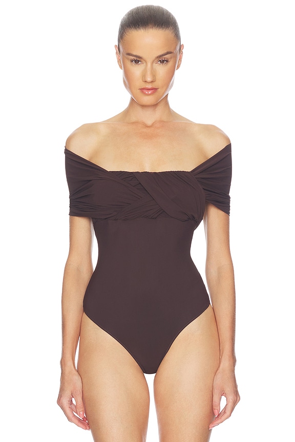 view 2 of 5 Stam Bodysuit in Chocolate