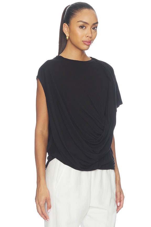 view 2 of 5 Milena Twist Tee in Black