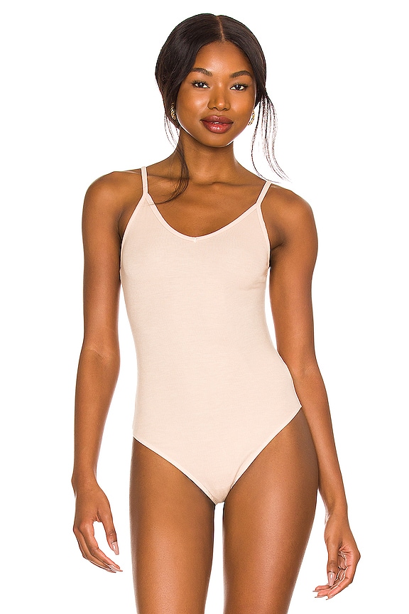view 2 of 5 Spaghetti Strap Bodysuit in Nude