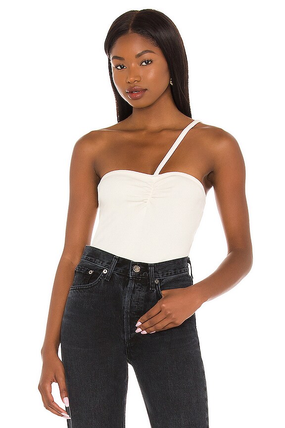 view 1 of 5 Lola Gathered Front Tank in Paste