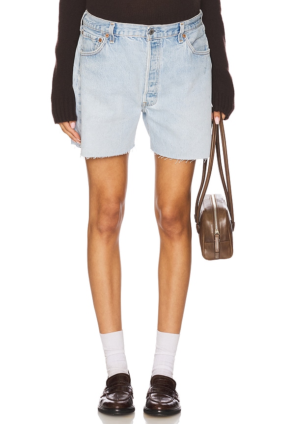 view 2 of 6 Vintage Maternity Baggy Short in Light