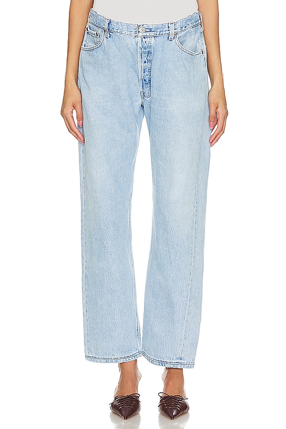 view 2 of 5 Vintage Maternity Baggy Jeans in Light