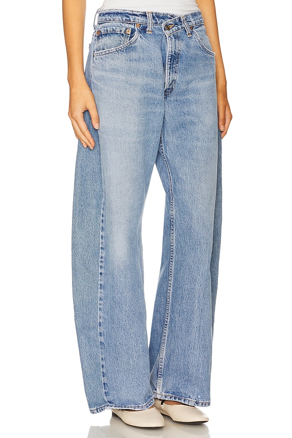 view 2 of 6 Vintage Crossover Barrel Jeans in Medium Dark