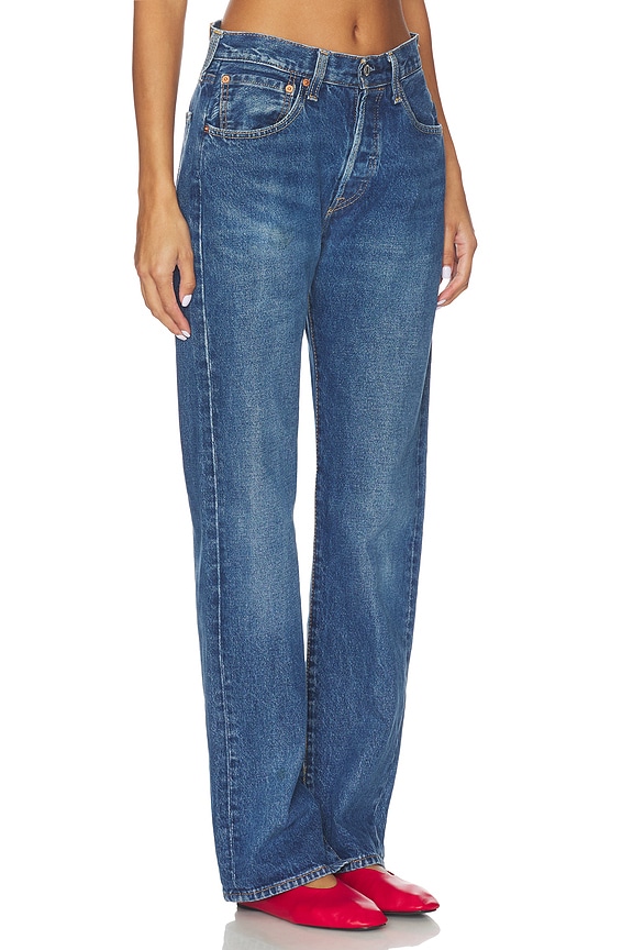 view 2 of 6 Vintage Relaxed Split Jeans in Medium Dark