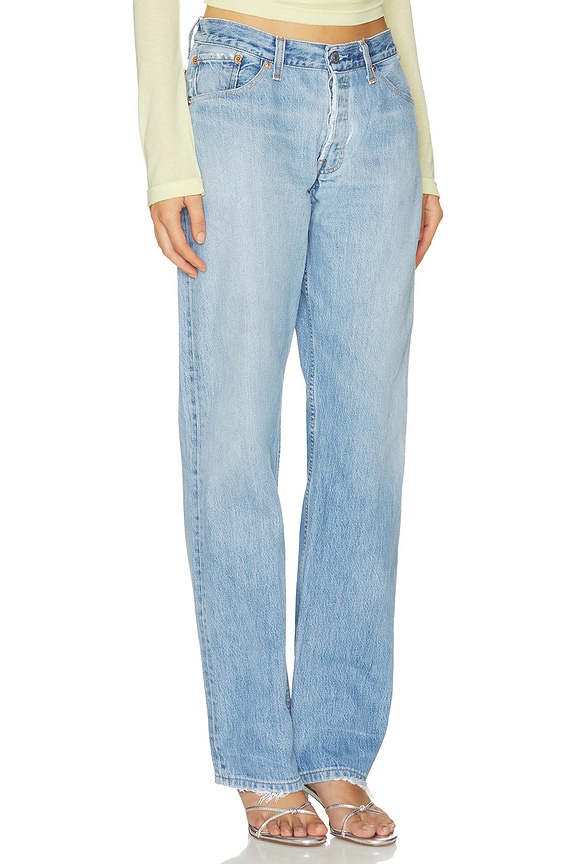 view 2 of 6 90s Low Waist Tomboy Jean in Light & Meium