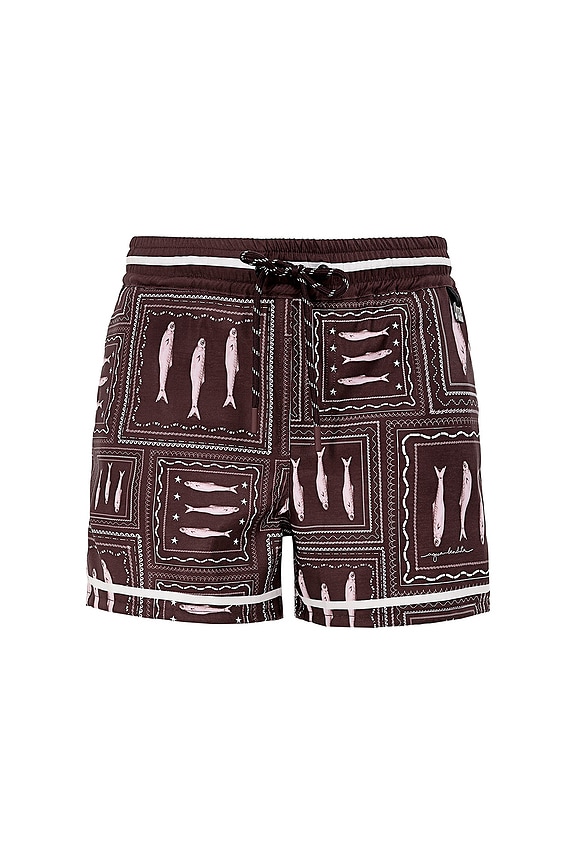 view 1 of 4 SHORT NATACIÓN NICK BASKET in Multicolor