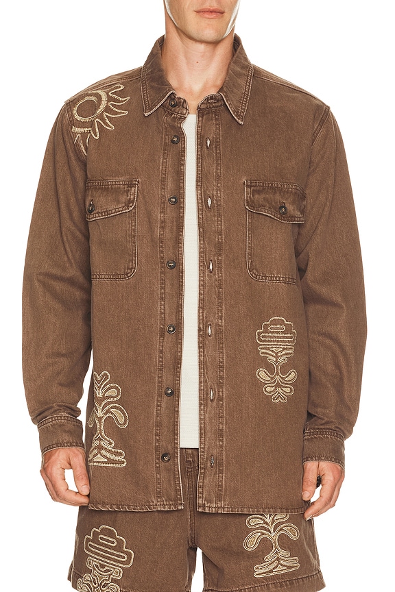 view 1 of 5 CHEMISE AGUA BENDITA in Brown