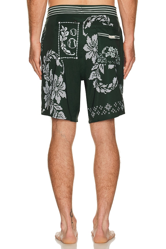 view 2 of 5 SHORT DE BAIN in Green