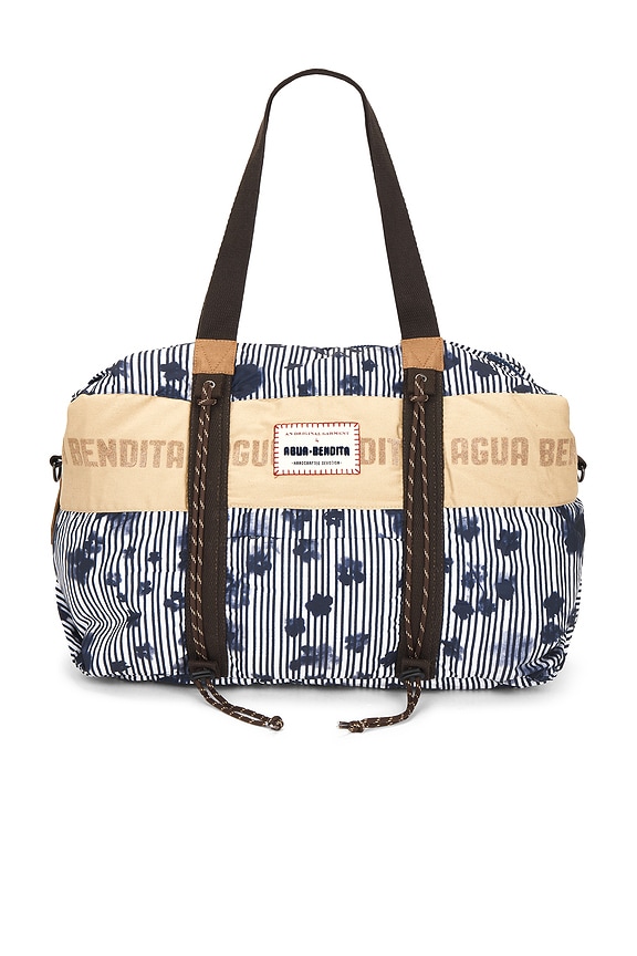 view 2 of 7 Duffle Bag in Navy & Tan