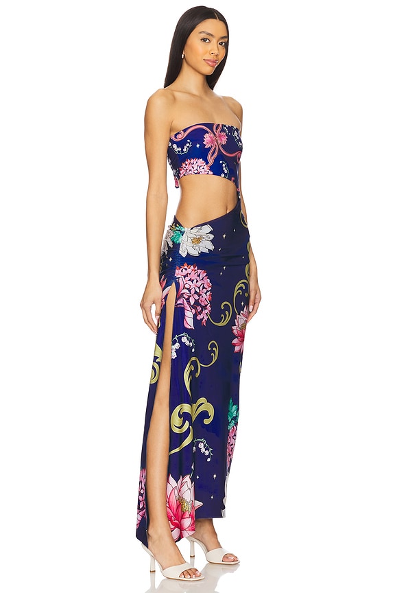 view 2 of 4 x REVOLVE Gwen Maxi Dress in Navy Multi