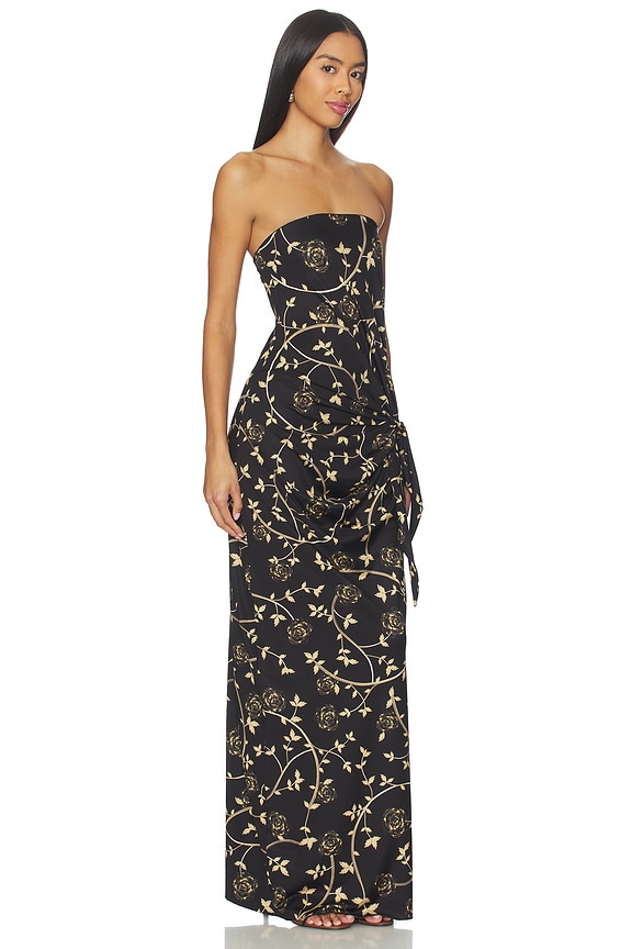 view 2 of 4 VESTIDO MIDI MELINA in Black Floral