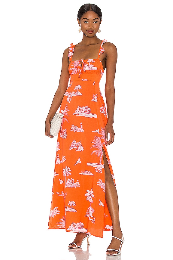 view 2 of 4 MAXIVESTIDO MENINA in Orange La Plage