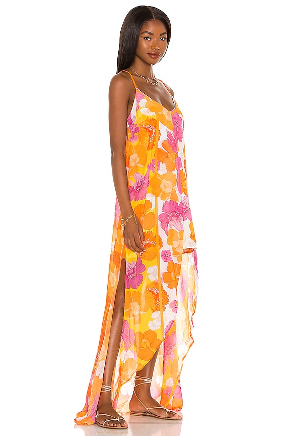 view 2 of 3 Victoria Dress in White Funky Blooms