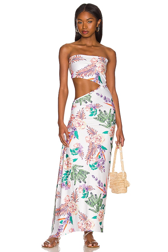 view 1 of 3 VESTIDO GWEN in White Floral
