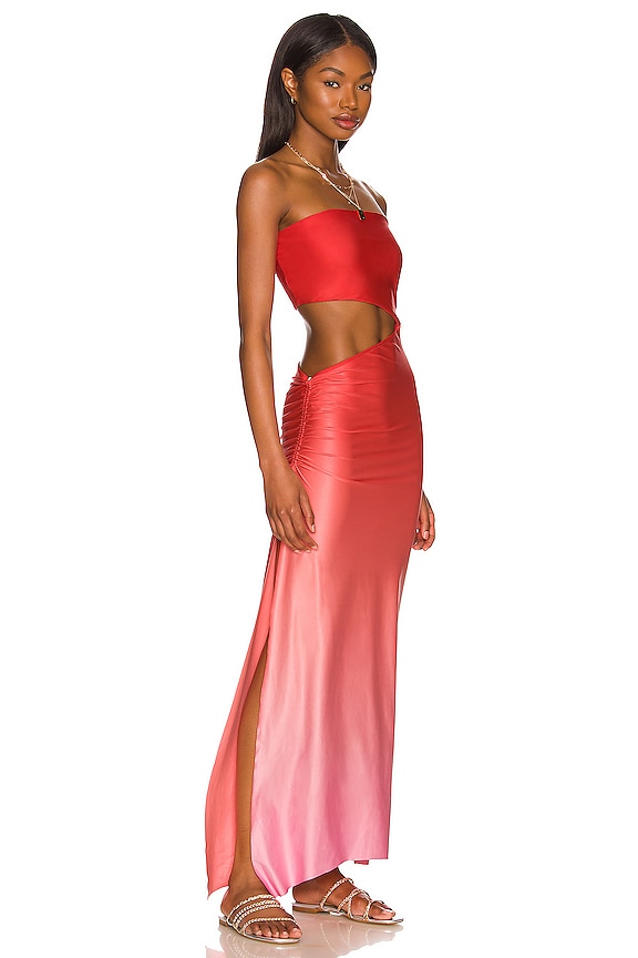 view 2 of 3 x REVOLVE Gwen Dress in Fuchsia Ombre