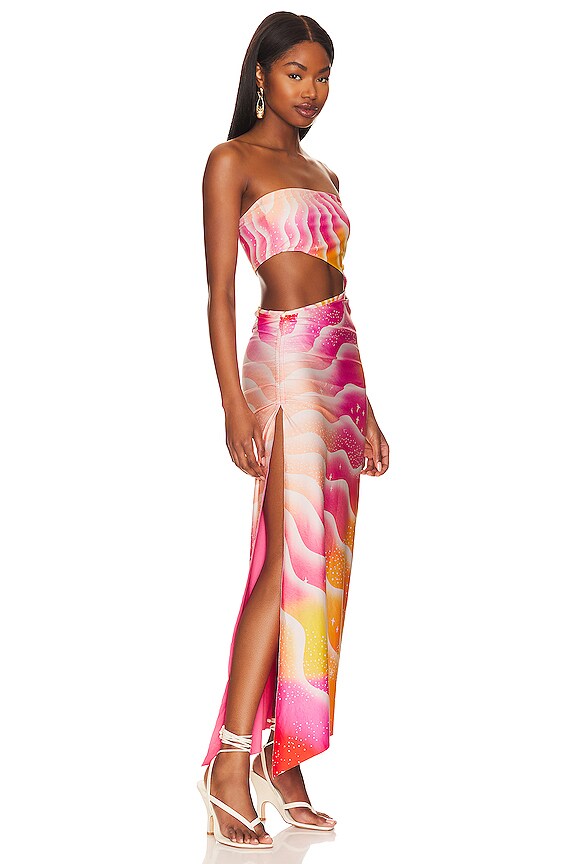 view 2 of 4 ROBE MI-LONGUE GWEN in Solaris Shimmer