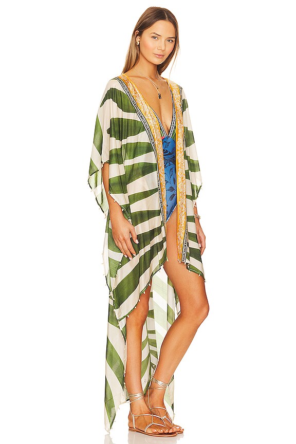view 2 of 3 Dara Kimono in Tout Green