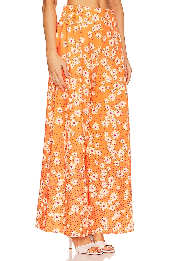 view 2 of 4 x REVOLVE Mar Wide Leg Pant in Orange Ditsy Floral