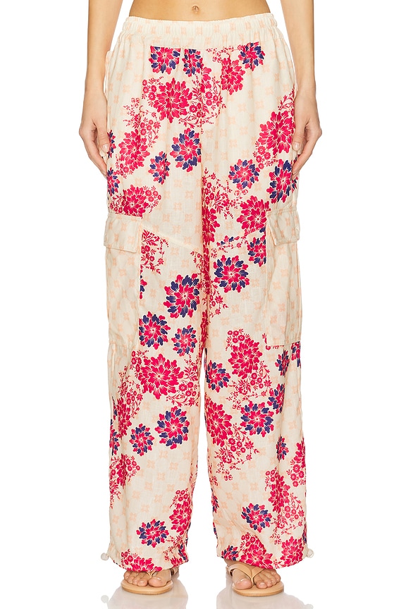 view 2 of 7 PANTALON ORIANA in Nath Pink Floral