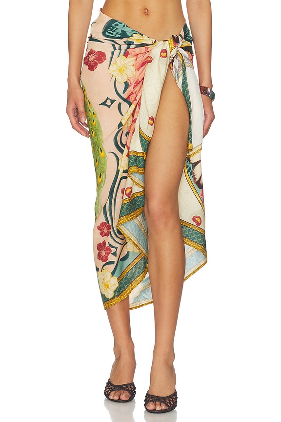 view 1 of 6 Marine Plume Sarong in Multicolor