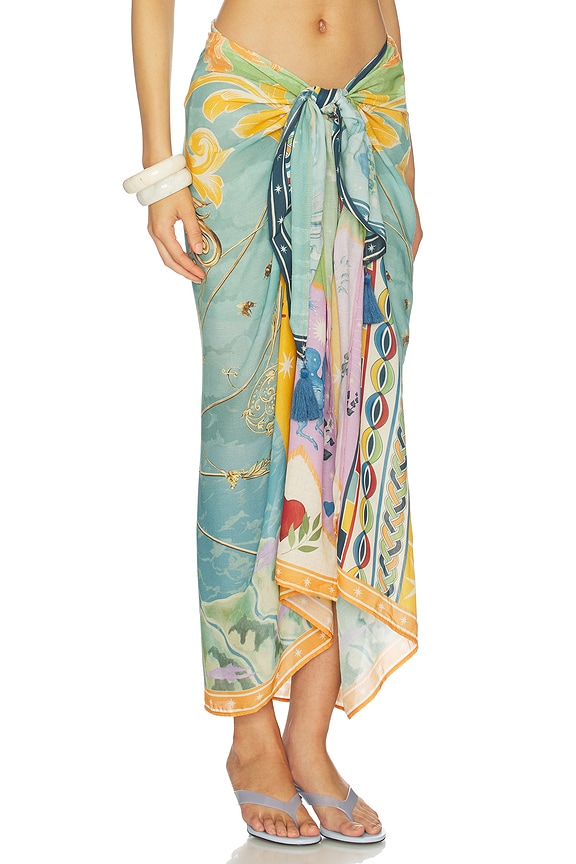 view 2 of 6 Marine Solstice Sarong in Multicolor