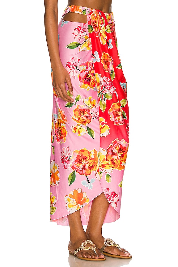 view 2 of 4 x REVOLVE Mimi Skirt in Pink & Red Blossom