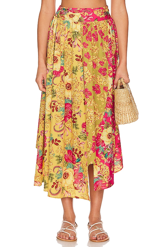 view 2 of 6 JUPE MIDI KAYLEE in Foulard Floral