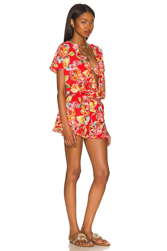view 2 of 3 x REVOLVE Zenda Romper in Red Blossom