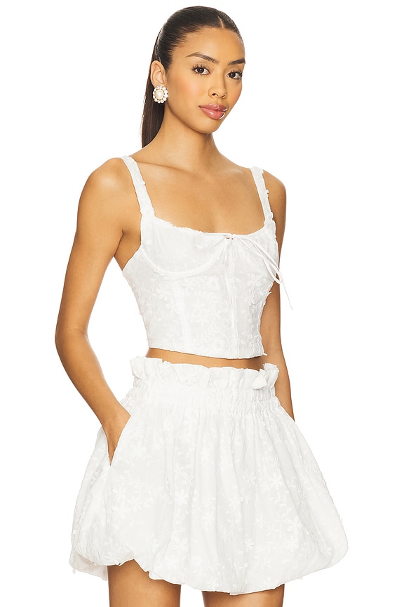 view 2 of 5 x REVOLVE Amareto Crop Top in Ivory