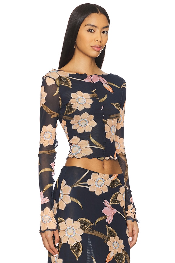 view 2 of 4 x REVOLVE Liana Top in Burgundy Floral