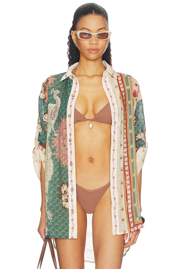 view 1 of 5 Chrissy Plume Top in Multicolor