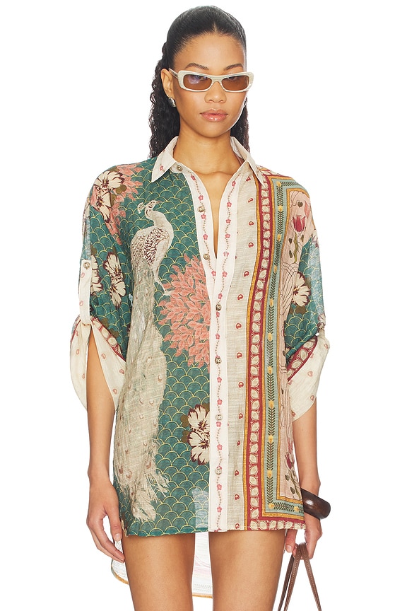 view 2 of 5 Chrissy Plume Top in Multicolor