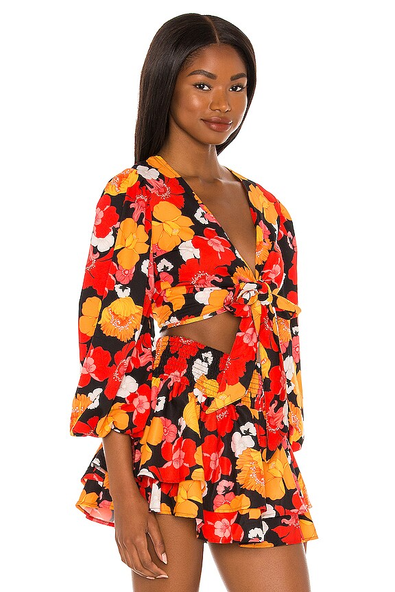 view 2 of 4 X REVOLVE Vega Top in Black Funky Blooms