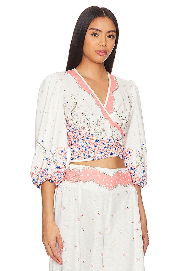 view 2 of 4 x REVOLVE Asia Cropped Blouse in Meadow