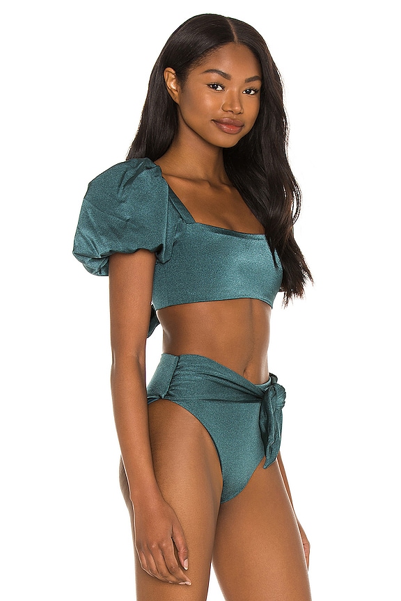 view 2 of 4 TOP BIKINI CALISTA in Green