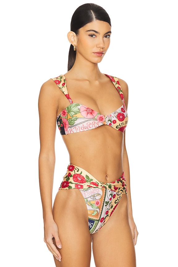 view 2 of 4 Malory Harvest Bikini Top in Multicolor