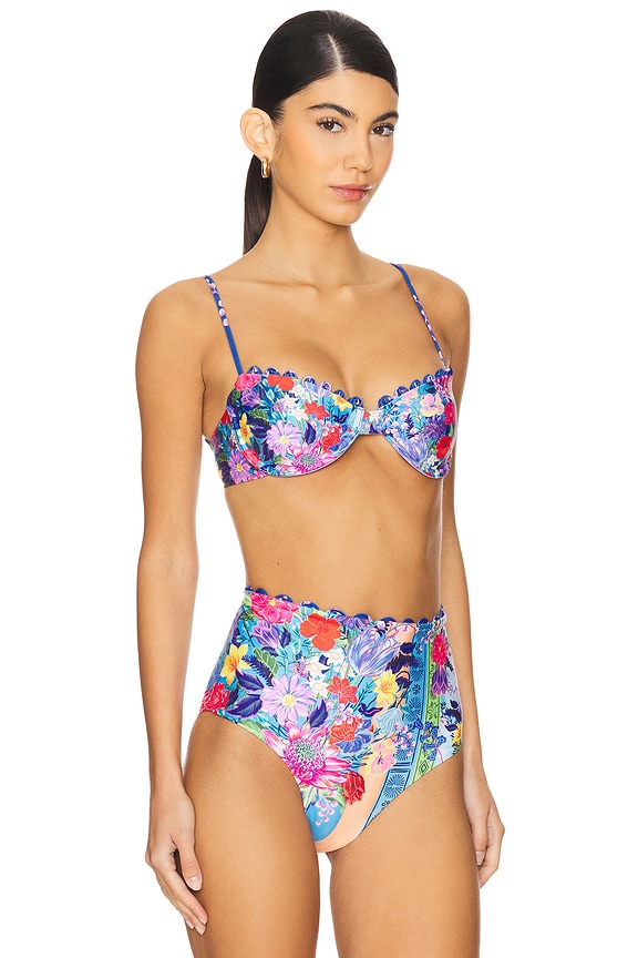 view 2 of 4 Piper Vessel Bikini Top in Multicolor