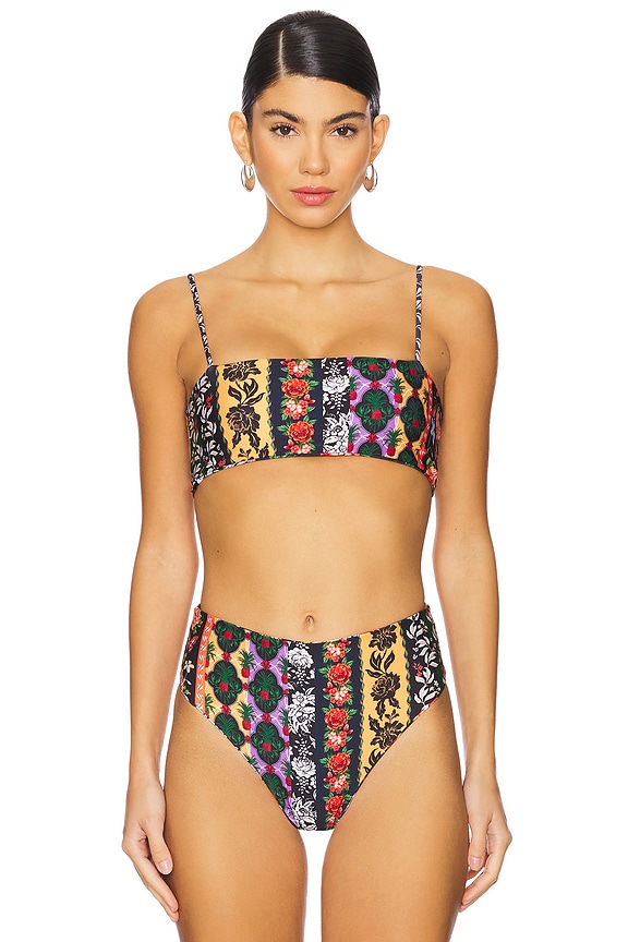 view 2 of 5 x REVOLVE Brietta Reversible Bikini Top in Floral Multi