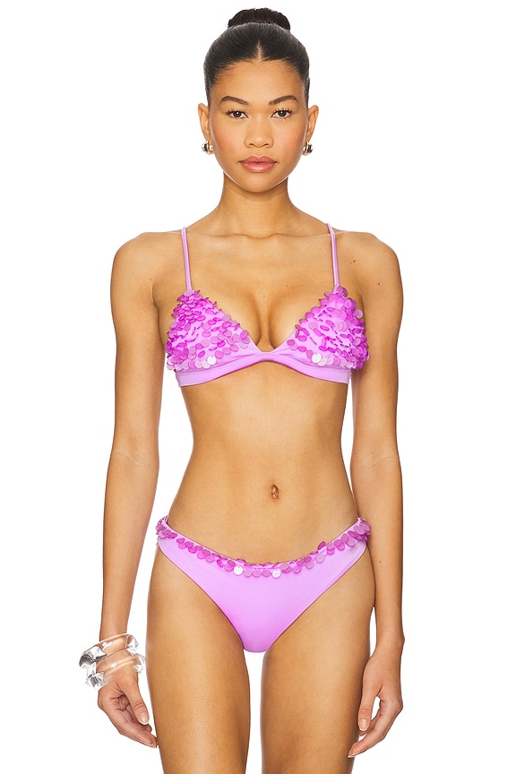 view 1 of 5 Lisa Bikini Top in Purple