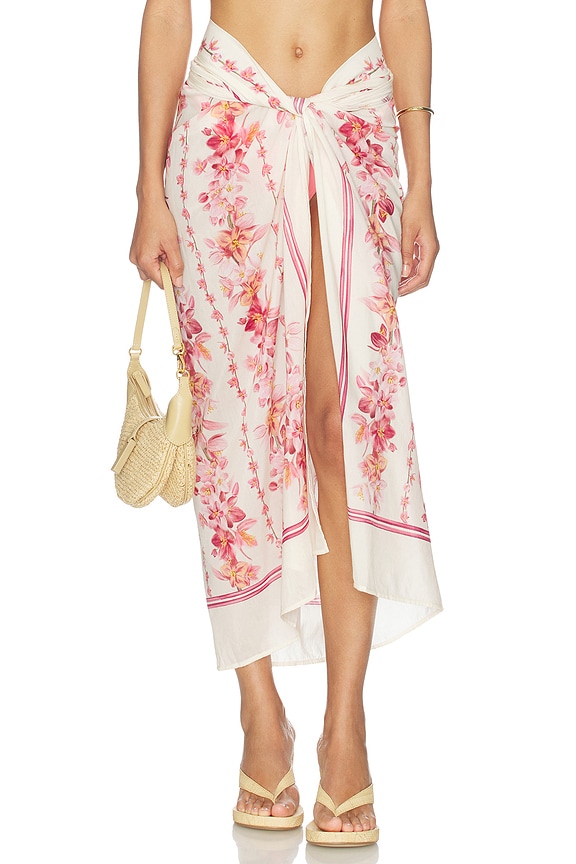 view 1 of 6 FALDA MIDI LAVANDA in Multicolor