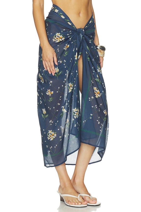 view 2 of 6 Lavanda Pareo Midi Skirt in Multicolor