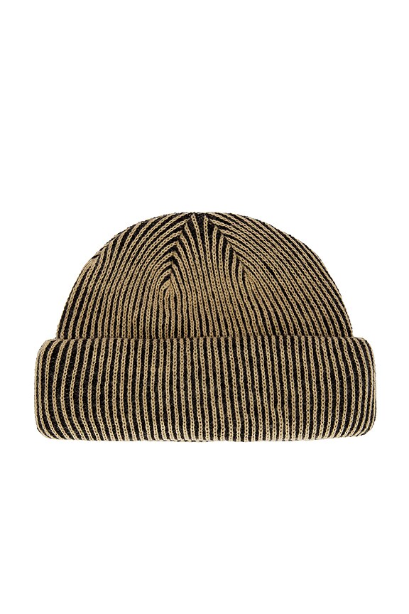 view 2 of 2 CORD DOUBLE ROLL ビーニー in Black