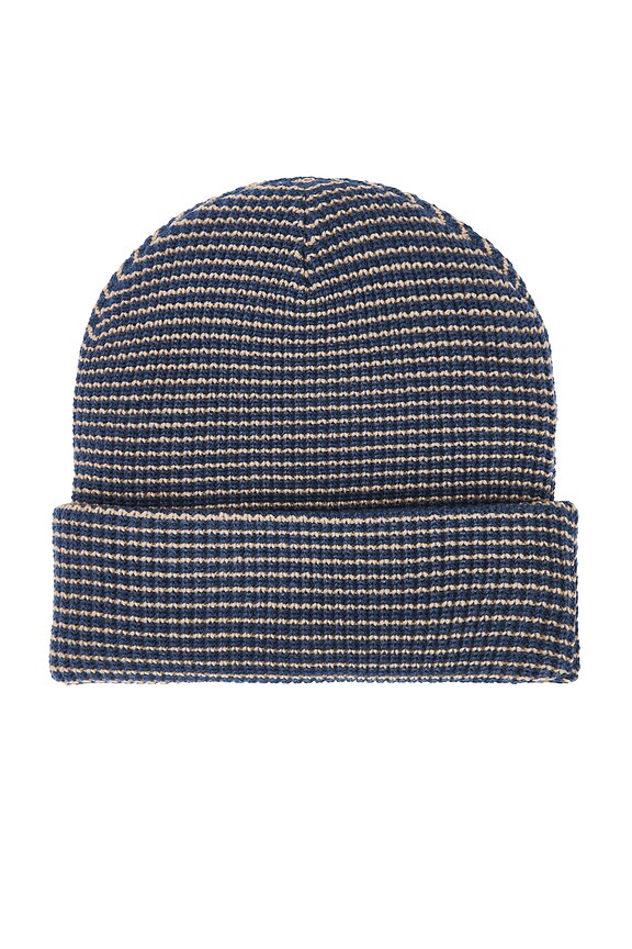 view 2 of 2 Stripe Beanie in Dutch Blue