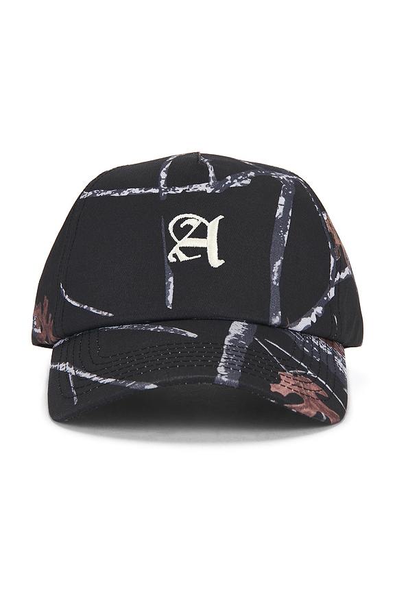 view 1 of 5 Camo 5 Panel Cap in Black