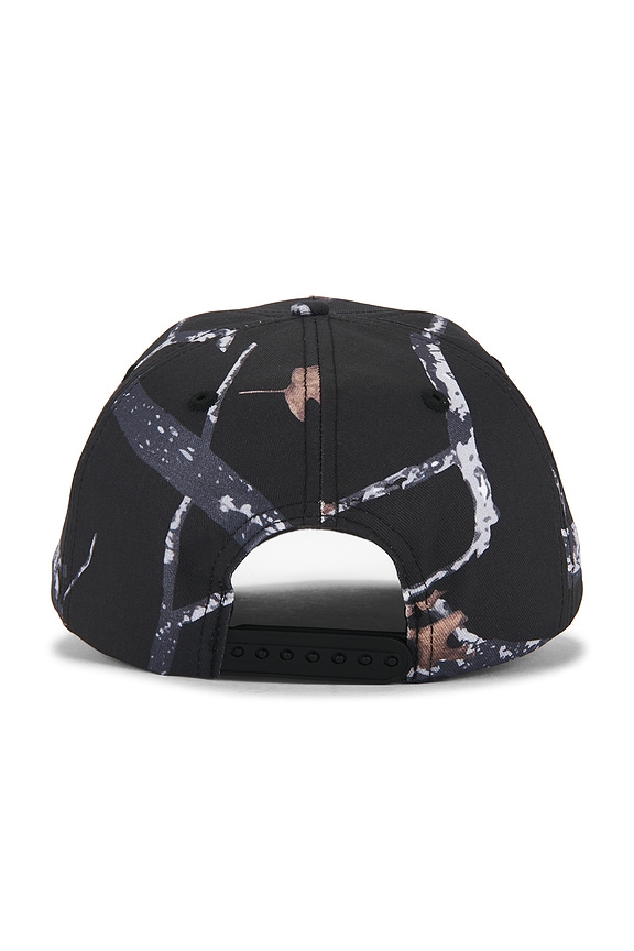 view 2 of 5 Camo 5 Panel Cap in Black