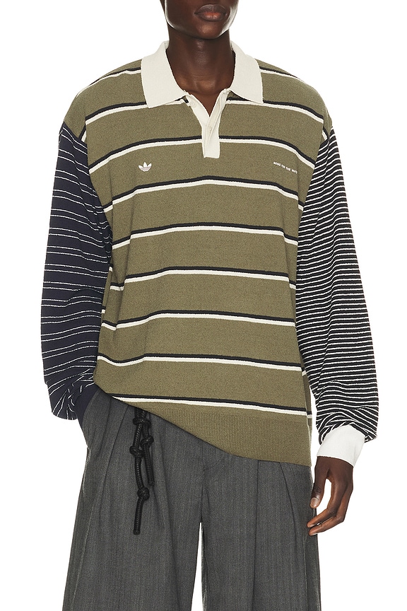 view 1 of 5 CAMISETA ADI007 in Olive Strata, Alumin, & Black